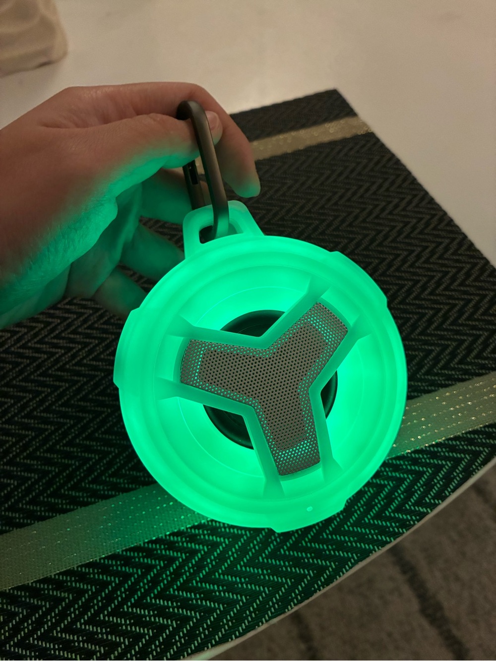 Waterproof Portable LED Bluetooth Speaker - white